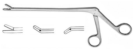 Miskimon Cerebellar Retractor, Angled Arms, 7x7 Sharp Prongs, 32.0 Mm Deep, 8 3/4" (22.0 Cm)